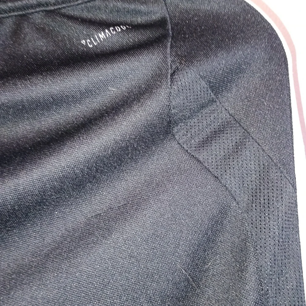Adidas ClimaCool Athletic Track Pants Black White Stripes‎ Joggers Mens Size S